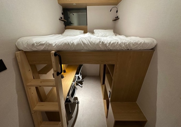 Private Double - loft style king bed